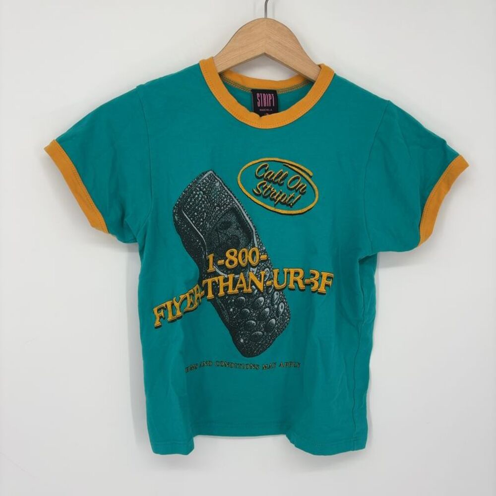 Stript FLYER THAN YOUR BF RINGER TEE